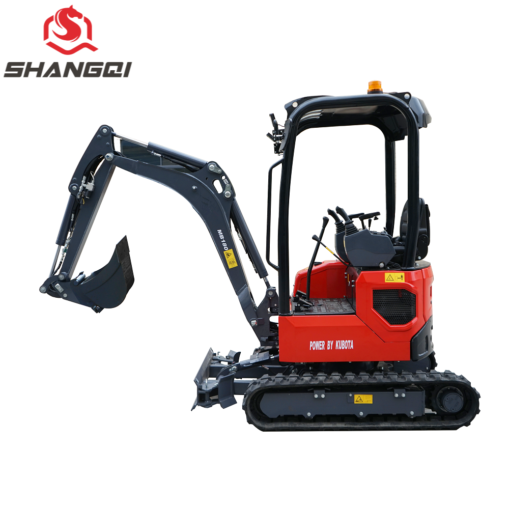 Small Earth Digger 1.8ton Mini Garden Excavator with Canopy