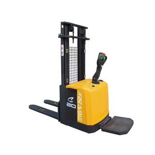 1.5ton battery powered fully electric pallet stacker for warehouse use